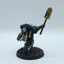 Warhammer 40k: Space Marines Black Templars Chaplain - Painted (AD211)