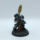Warhammer 40k: Space Marines Black Templars Chaplain - Painted (AD211)