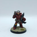Warhammer 40k: Space Marines Blood Angels Captain - Pro Painted (AJ158)