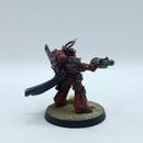 Warhammer 40k: Space Marines Blood Angels Captain - Pro Painted (AT099)