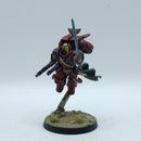 Warhammer 40k: Space Marines Blood Angels Jump Pack Captain - Pro Painted (BN066)