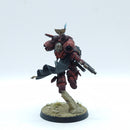 Warhammer 40k: Space Marines Blood Angels Jump Pack Captain - Pro Painted (BN066)