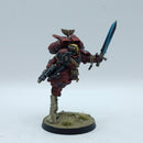 Warhammer 40k: Space Marines Blood Angels Jump Pack Captain - Pro Painted (BN066)