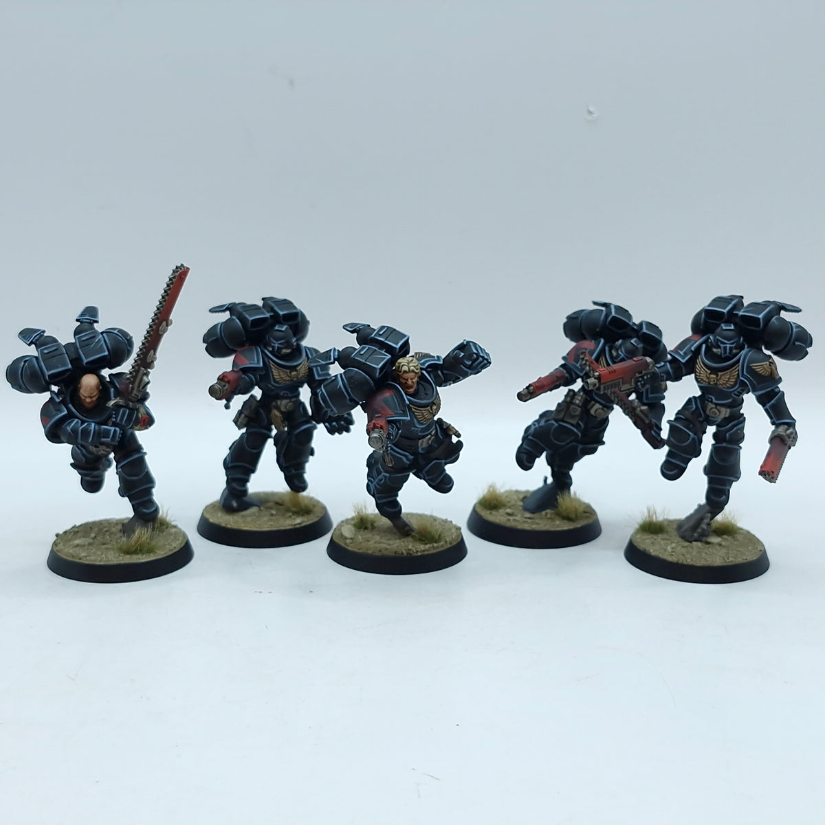 Warhammer 40k: Space Marines Blood Angels Jump Pack Intercessors - Pro Painted (BN110)