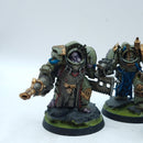 Warhammer 40k: Death Guard Blightlord Terminators - Well Painted (AE126)