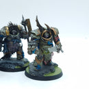 Warhammer 40k: Death Guard Blightlord Terminators - Well Painted (AE126)