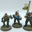 Warhammer 40k: Astra Militarum Catachan Command Squad - Well Painted (AF042)
