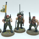 Warhammer 40k: Astra Militarum Catachan Command Squad - Well Painted (AF042)