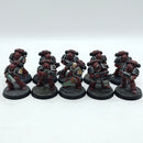 Warhammer Horus Heresy: Space Marines Word Bearers MKVI Tactical Marines - Well Painted (AD231)