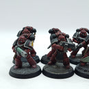 Warhammer Horus Heresy: Space Marines Word Bearers MKVI Tactical Marines - Well Painted (AD231)