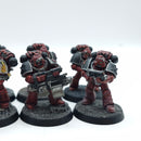 Warhammer Horus Heresy: Space Marines Word Bearers MKVI Tactical Marines - Well Painted (AD231)