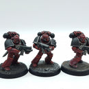 Warhammer Horus Heresy: Space Marines Word Bearers MKVI Tactical Marines - Well Painted (AD231)