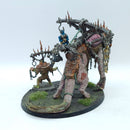 Warhammer Age of Sigmar: Orruk Warclans Snatchaboss on Sludgeraker - Painted (BQ026)