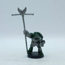 Warhammer 40k: Space Marines Blood Angels Metal Standard Bearer (BR098)