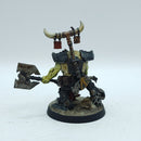 Warhammer 40k: Ork Bigboss and Banner Nob Armageddon - Painted (BR117)