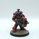 Warhammer 40k: Space Marine Blood Angels Eradicators with Heavy Bolters - Painted (BR022)
