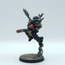 Warhammer 40k: Space Marine Blood Angels Chaplain with Jump pack - Painted (BR019)