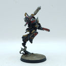Warhammer 40k: Space Marine Blood Angels Chaplain with Jump pack - Painted (BR019)