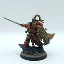 Warhammer 40k: Space Marine Blood Angels Captain with Storm Shield - Painted (BR013)