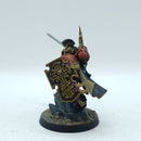 Warhammer 40k: Space Marine Blood Angels Captain with Storm Shield - Painted (BR013)