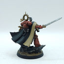 Warhammer 40k: Space Marine Blood Angels Captain with Storm Shield - Painted (BR013)
