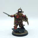 Warhammer 40k: Space Marine Blood Angels Captain with Storm Shield - Painted (BR013)