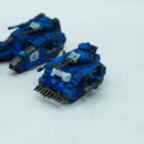 Warhammer Legions Imperialis: Space Marines Ultramarines Predator Tanks and Sicarans - Well Painted (BP008)