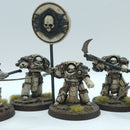 Warhammer Horus Heresy: Space Marines Death Guard Deathshroud Terminators - Well Painted (AA013)