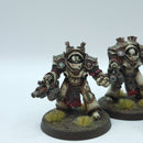 Warhammer Horus Heresy: Space Marines Death Guard Grave Warden Terminators - Well Painted (BA139)