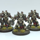 Warhammer Horus Heresy: Space Marines Death Guard Grave Warden Terminators - Well Painted (BA139)