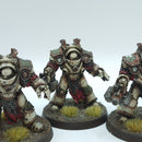 Warhammer Horus Heresy: Space Marines Death Guard Grave Warden Terminators - Well Painted (BA139)