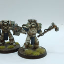 Warhammer Horus Heresy: Space Marines Death Guard Cataphractii Terminators - Well Painted (AA083)
