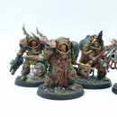 Warhammer 40k: Death Guard Blightlord Terminators - Painted (BN008)
