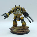 Warhammer Horus Heresy: Space Marines Imperial Fists Contemptor Dreadnought - Well Painted (AD254)