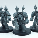 Warhammer 40k: Chaos Space Marines Red Corsair Terminators (BJ190)