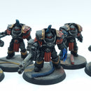 Warhammer Horus Heresy: Space Marines Sons of Horus Cataphractii Terminators - Well Painted (AF036)