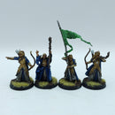 Warhammer Lord of the Rings: Lothlorien Metal Galadhrim Commanders - Painted (BSC03)