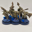Warhammer 40k Ork Nobz - Converted from Black Orcs - Painted AZ117