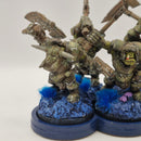 Warhammer 40k Ork Nobz - Converted from Black Orcs - Painted AZ117