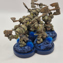 Warhammer 40k Ork Nobz - Converted from Black Orcs - Painted AZ117