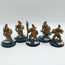 Warhammer 40k: Adeptus Custodes Custodian Guard with Adrasite Spears OOP - Painted (BJ175)
