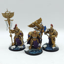 Warhammer 40k: Adeptus Custodes Vexilus Praetors and Shield Captain - Painted (BJ164)