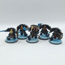 Warhammer 40k: Space Marine Space Wolves Wolf Guard Terminators - Painted (AQ116)