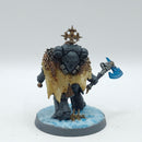 Warhammer 40k: Space Marine Space Wolves Wolf Guard Headtakers - Painted - No Wolves (AC130)