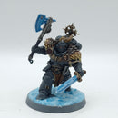 Warhammer 40k: Space Marine Space Wolves Wolf Guard Headtakers - Painted - No Wolves (AC130)