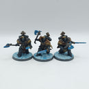 Warhammer 40k: Space Marine Space Wolves Wolf Guard Headtakers - Painted - No Wolves (AT167)
