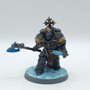 Warhammer 40k: Space Marine Space Wolves Wolf Guard Headtakers - Painted - No Wolves (AT167)