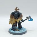 Warhammer 40k: Space Marine Space Wolves Wolf Guard Headtakers - Painted - No Wolves (AT167)
