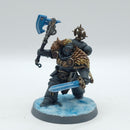 Warhammer 40k: Space Marine Space Wolves Wolf Guard Headtakers - Painted - No Wolves (AT167)