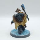 Warhammer 40k: Space Marine Space Wolves Wolf Guard Headtakers - Painted - No Wolves (AT167)